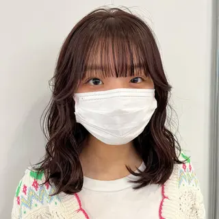 ミディアム カラー SOYON 🤍CHIZU🤍.のヘアスタイル