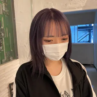 ミディアム カラー nameless miichiのヘアスタイル