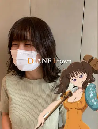 ミディアム カラー 声優オタク美容師🎀 𝑹𝑰𝑵𝑶𝑵のヘアスタイル