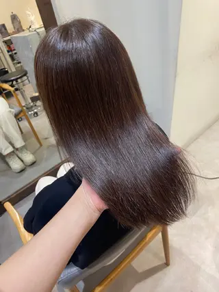 セミロング カラー 当日予約大歓迎💗 依田瑞希のヘアスタイル