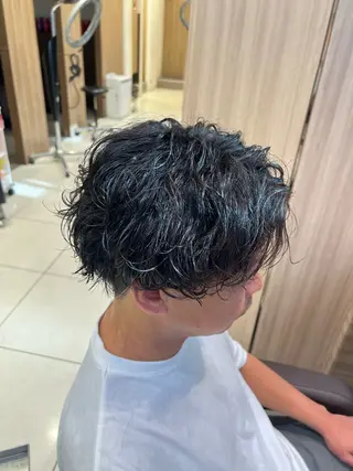 パーマ メンズ 曲がる縮毛矯正・パー マ💈副店長田中💈のヘアスタイル