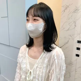 ミディアム カラー aoi /パーマ /まるみショートのヘアスタイル