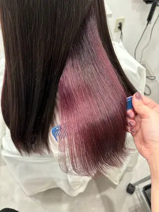 ロング カラー 髪質改善/透明感 カラー/内藤有須加のヘアスタイル