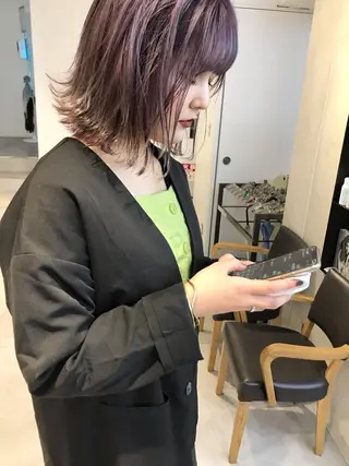 ミディアム カラー 🇰🇷カルマパーマ kaito🇰🇷のヘアスタイル