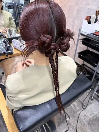 ロング ヘアアレンジ 飯塚 沙衣のヘアスタイル