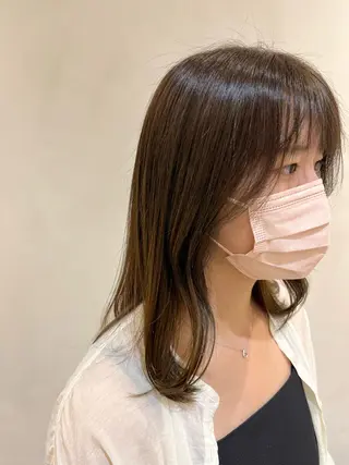 ミディアム カラー レイヤーカット 🪡ｷﾀﾊﾗ　ｶﾅのヘアスタイル