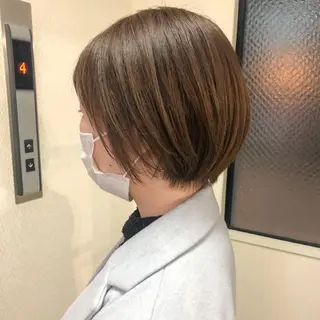 ショート カラー 水野 雪 /パーマ/暖色カラーのヘアスタイル