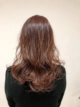 セミロング カラー パーマ 【tejina】 ochiのヘアスタイル