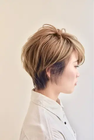 ショート カラー hair resort terrasse所属・長尾 圭のヘアスタイル