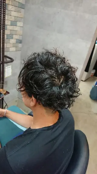 メンズ パーマ 浅野  勇貴のヘアスタイル