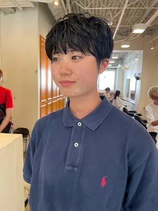 ショート パーマ レイヤー/似合わせ TAKUYAのヘアスタイル