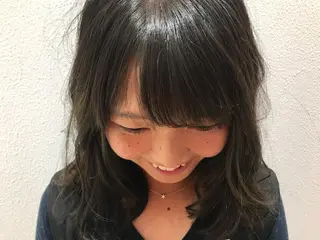 ミディアム カラー ウエモト　タク ショート/レイヤーのヘアスタイル