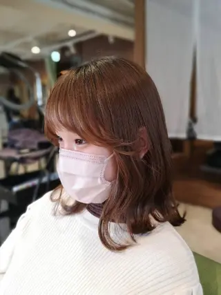 セミロング 艶髪×美髪✨ newi八王子のヘアスタイル