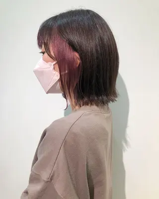 ミディアム カラー レイヤー/お顔まわり 暖色カラー🍑Amiのその他イメージ