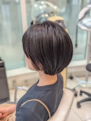 ショート 骨格補正パーマ◎ 上村保幸のヘアスタイル