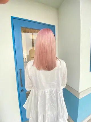 セミロング ヘアアレンジ カラー キッズ メンズ corazon ブリーチのヘアスタイル