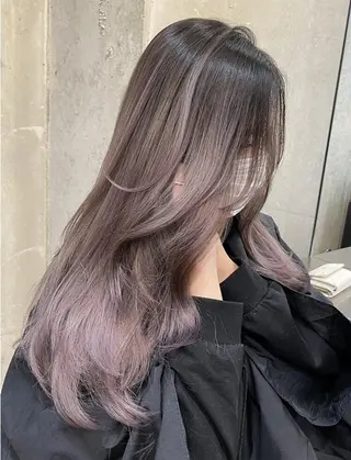 ロング 🌈カラーとエクステ 🌟エクステのヘアスタイル