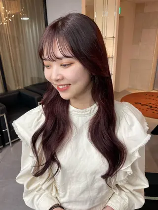 ロング ハイトーン/メンズ/ デザイン/梅田/ミユのヘアスタイル