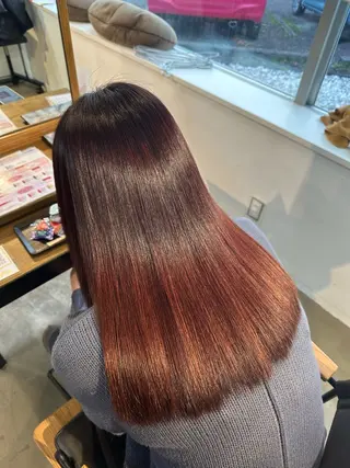 セミロング 仲間 愛月 /透明感カラーのヘアスタイル