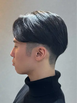 ショート メンズ 曲がる縮毛矯正 心斎橋/本町　あつやのヘアスタイル