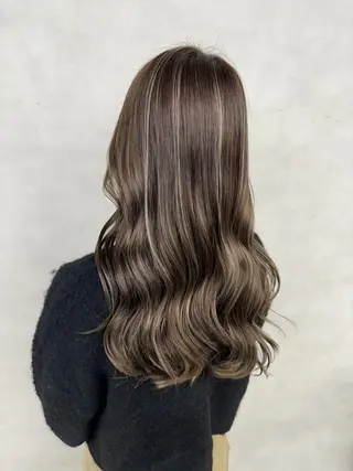 カラー ロング ヘアアレンジ 💎ハイライトカラー /髪質改善カラー💎のヘアスタイル