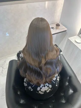 ロング カラー &chaLme   心斎橋所属・emi/髪質改善/ 韓国風/艶カラーのヘアスタイル