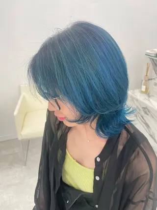 ミディアム カラー ヘアアレンジ 【Sweep】おじま のぞみのヘアスタイル