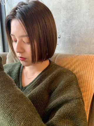 ショート カラー conne&riri所属・MAYU 💚森下のヘアスタイル