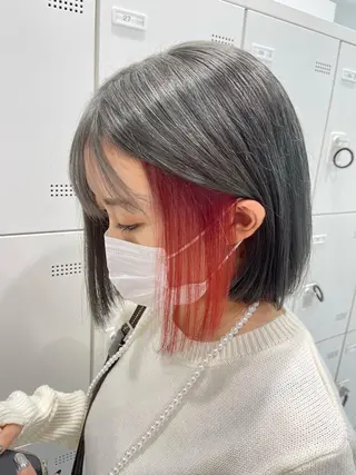 ミディアム カラー 原宿美容師／複雑 履歴修正/きょたのヘアスタイル