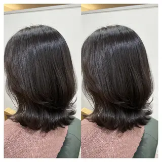 ミディアム カラー 村山 茉衣のヘアスタイル
