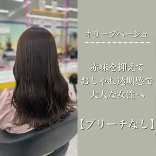 ロング カラー ヘアアレンジ ☁️縮毛矯正✖️ 透明感☁️りくのヘアスタイル