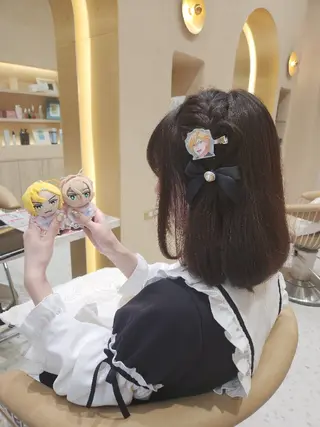 ヘアアレンジ あかね☆ヘアアレンジ /ボブ/縮毛矯正のヘアスタイル