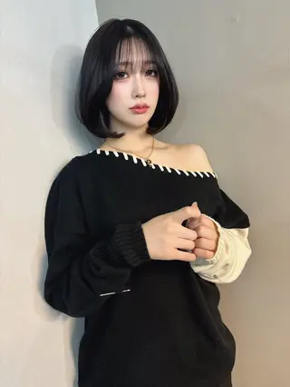 ミディアム XYZ所属・縮毛矯正/髪質改善 韓国風/MIKIYAのヘアスタイル