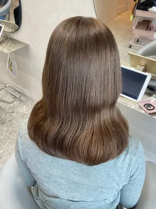 ミディアム カラー 新宿/韓国ヘア 中明度カラー/かやのヘアスタイル