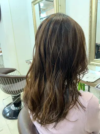 セミロング 早坂 裕真のヘアスタイル