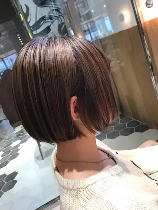 ショート カラー パーマ 谷合 貴志のヘアスタイル