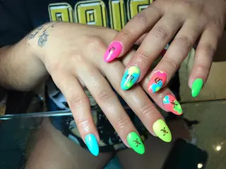 ロング ネイル Chocolate Nailsのネイルデザイン