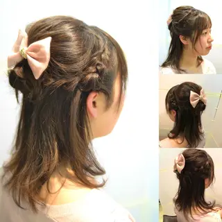 ミディアム ヘアアレンジ 大木 拓瑞のヘアスタイル