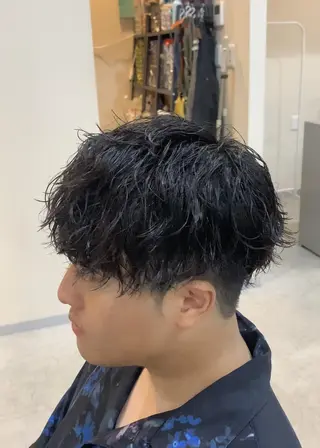 ショート パーマ メンズ クセを最大限に活かす メンズパーマ奈良大祐のヘアスタイル