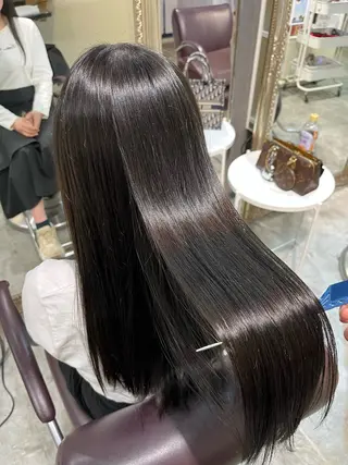 ロング カラー フェザーパーマ🌙 毛流れ yuzukiのヘアスタイル