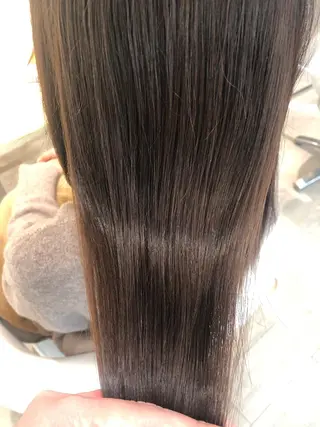セミロング ブリーチ/髪質改善 NYNY大久保のヘアスタイル