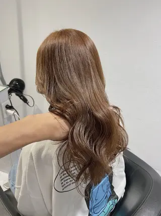 セミロング カラー ✨透明感、艶髪ヘア✨ 韓国ヘア特化💖のヘアスタイル