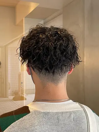 パーマ メンズ 髙田 聖弥のヘアスタイル