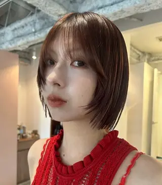 ショート ヘアアレンジ 🎀suzuna 透明感colorのヘアスタイル