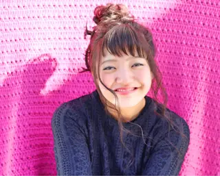 ロング カラー パーマ ヘアアレンジ nike所属・nike にけのヘアスタイル