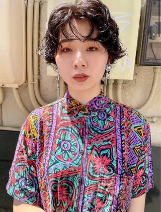 ショート パーマ MIKU 岡山／倉敷のヘアスタイル