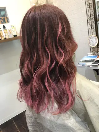 ロング カラー 皆巳 達郎のヘアスタイル