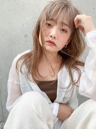 ロング カラー ness ネスのヘアスタイル