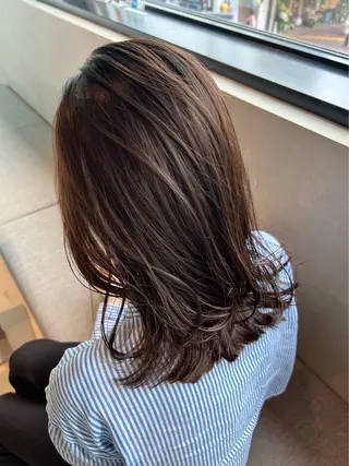 セミロング カラー 🌐👽フクイ キララ🌎💎のヘアスタイル