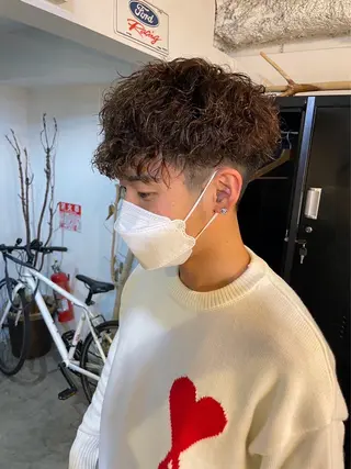 ショート パーマ メンズ Koa 🫧 Mei.のマツエク・マツパデザイン